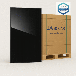 JA Solar Tipo-N 450 W - Doble cristal bifacial - Todo negro (marco negro)